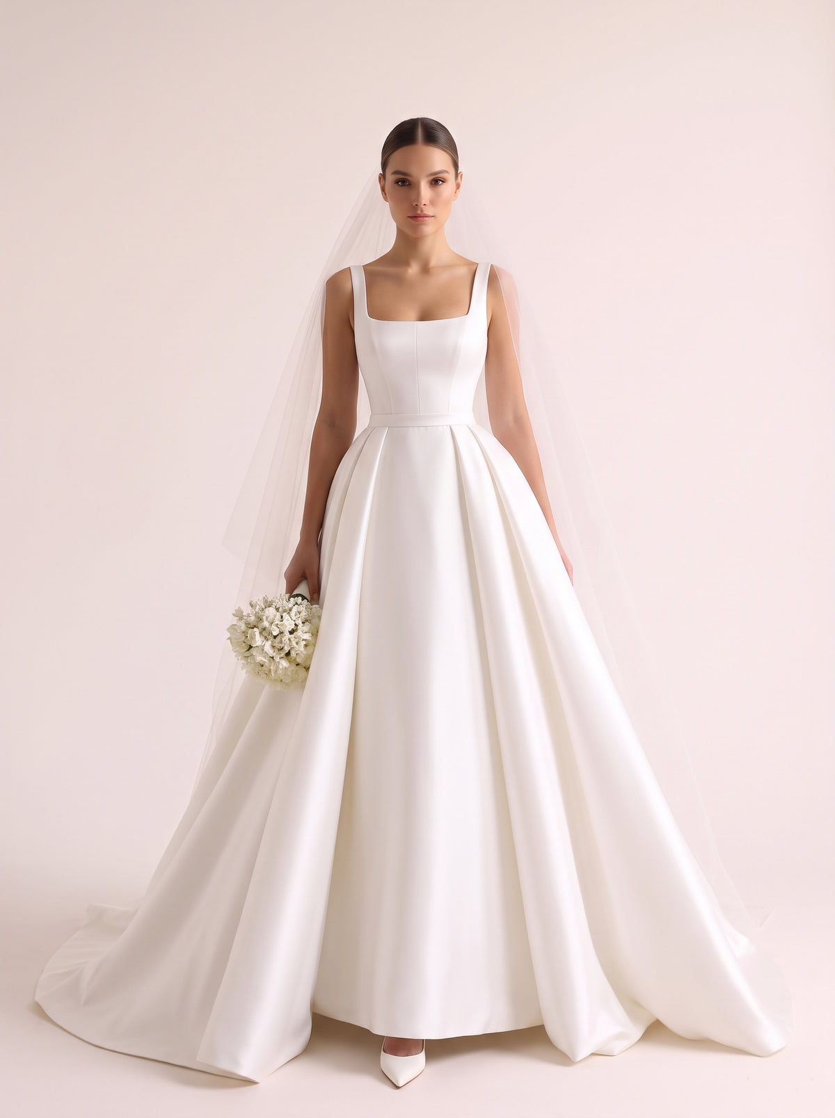 Fiores Claire ball gown wedding dress, front view
