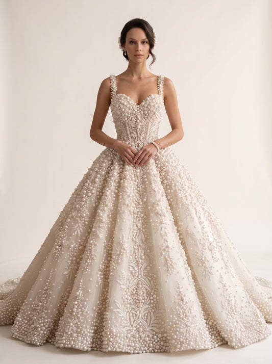 Fiores Cordelia ball gown wedding dress, front view